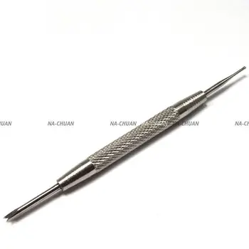 

Silver Stainless Steel 12 Pcs Wholesale Lot Brand New V-edged Flat Blade Watch Strap Band Bar Pin Remover Tools / WTL002-12