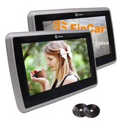 Eincar 9 ''Пара HD TFT ЖК-цифровые экраны двойной подголовник автомобиля портативный dvd-плеер сенсорная кнопка поддержка Viedo монитор с HDMI