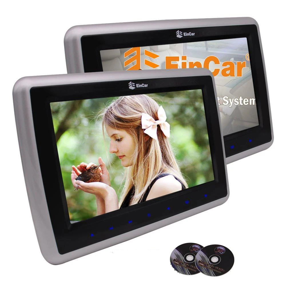 Eincar 9 ''Пара HD TFT ЖК цифровые экраны двойной подголовник автомобиля портативный
