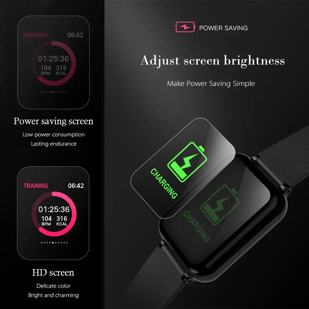 V11 Смарт часы IP67 водонепроницаемое закаленное стекло активности Фитнес трекер