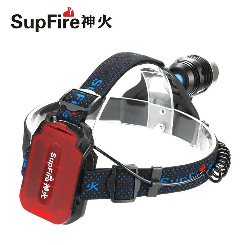 Supfire HL31 CREE XML T6 налобный фонарь 900 Lms перезаряжаемый батареей АА для рыбалки или