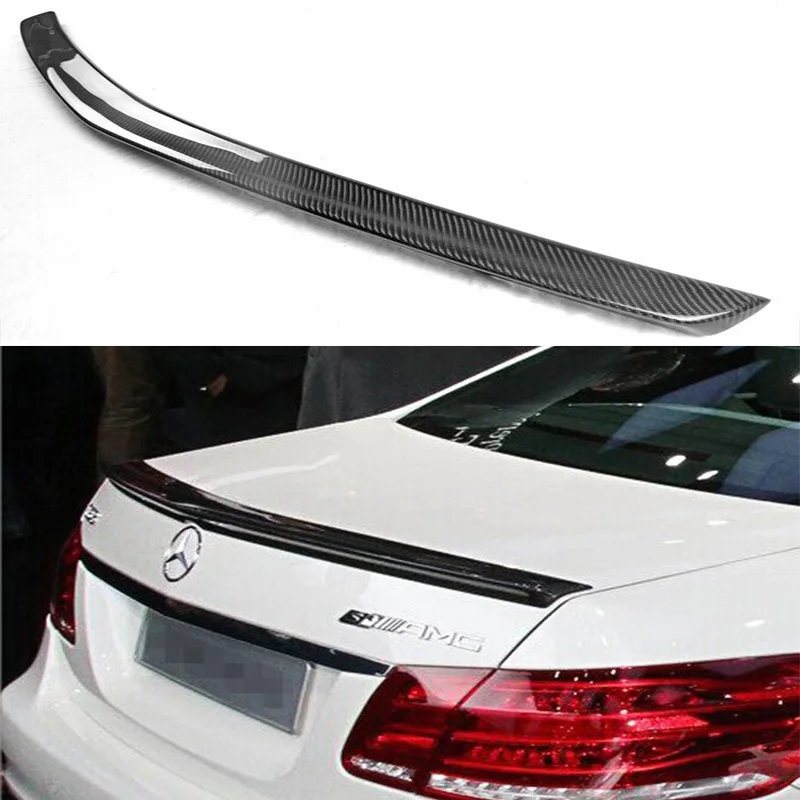W212 E63 E Class Carbon Fiber Car Rear Trunk lip spoiler wing for