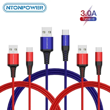 

NTONPOWER USB Type C CableFor Samsung Galaxy Plug S10 S9 S8 Fast Charging USB C Mobile Phone Cable for xiaomi mi9 Redmi note 7