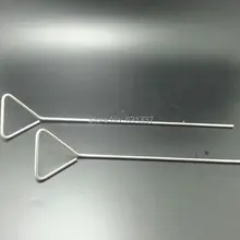 Лабораторная треугольная ручка из нержавеющей стали, резьба-Глазурованная ячейка распределивающая штанга длиной 22,5 см