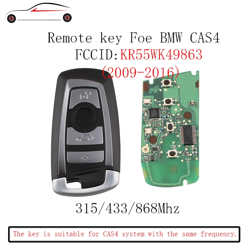 Горбин 4 кнопки дистанционного ключа для BMW F CAS4 5 7 серии F01 F11 F07 F10 F30 F31 F35 F80 2011 2012 2013