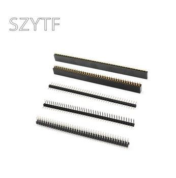 

10pcs 2.54mm Male Female Set 40 Pin 1x40 Single Row 2.54 Breakable PCB