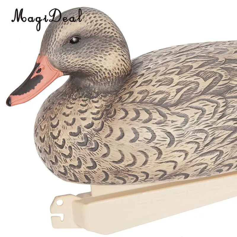 MagiDeal Floating Plastic Mallard Duck Decoy Deadly Hunting Fishing Lure Decoy Hen for Outdooe Camping Hunting Fishing Access