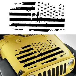 20*35,5 "американский флаг автомобиля капот Виниловая Наклейка для Jeep Wrangler флаг Тотем крышка капот автомобиля