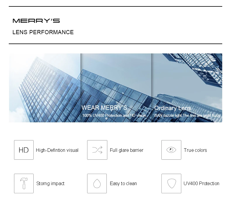 Merry's мужские HD поляризованные солнцезащитные очки Классические солнцезащитные очки для вождения TR90 ноги UV400 защита S8282