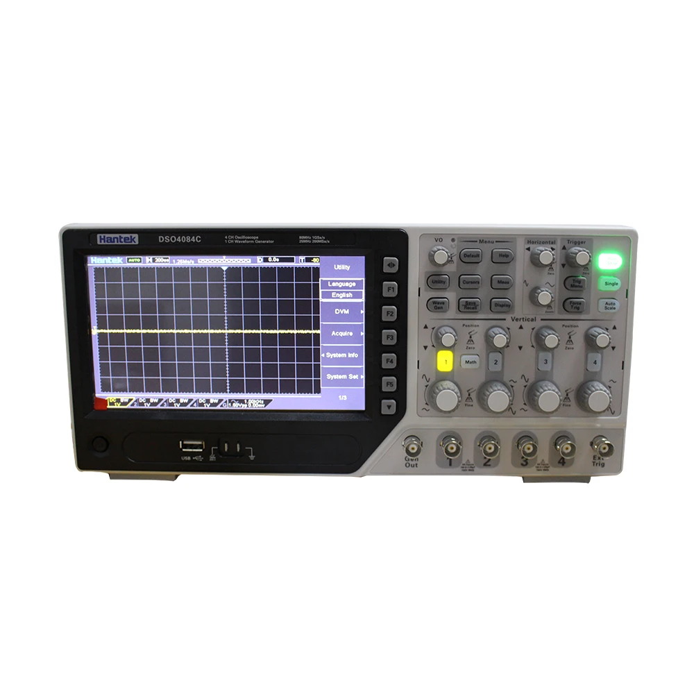 

Hantek DSO4084C Digital Oscilloscope 80MHz 4 Channels USB PC LCD Osciloscopio Portatil +1 Channels Arbitary/function Generator