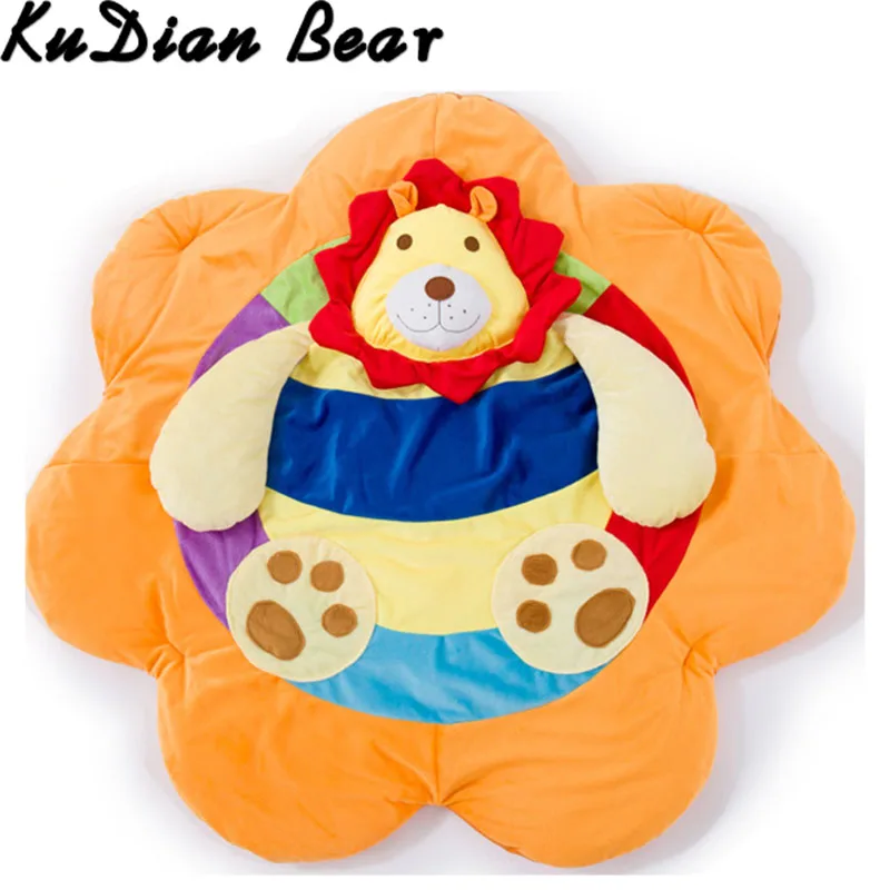 

KUDIAN BEAR Baby Play Mat Tapete Musical Infantil Cotton Crawling Mat Educational Game Lion Blanket Toys Carpet BYC432 P49