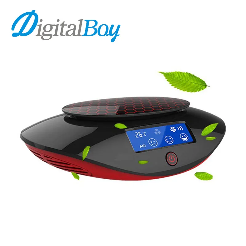 Digitalboy 12V Car Air Purifier Car Aromatherapy Oxygen Bar Anion Air Filter Car Inner Air Monitoring Air Formaldehyde Cleaner early summer new car air purifier formaldehyde haze anion oxygen bar