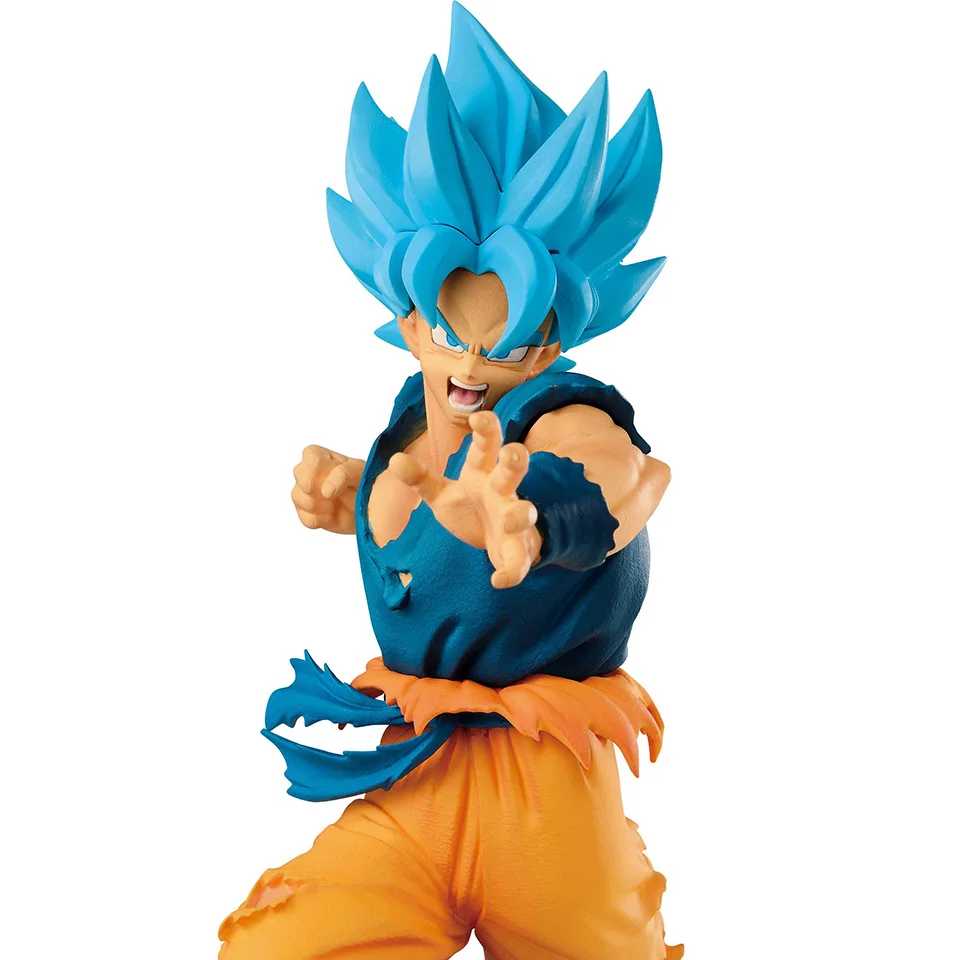 Tronzo Оригинальные фигурки Dragon Ball Banpresto Broly Goku Vegeta Gogeta Zamasu ПВХ Фигурки игрушки Супер Saiyan Фигурки игрушки - Цвет: Movie Goku