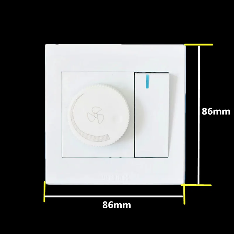 Высокое качество, настенный переключатель, потолочный вентилятор, панель управления скоростью, бесступенчатый регулятор, переключатель Спидера, контроллер