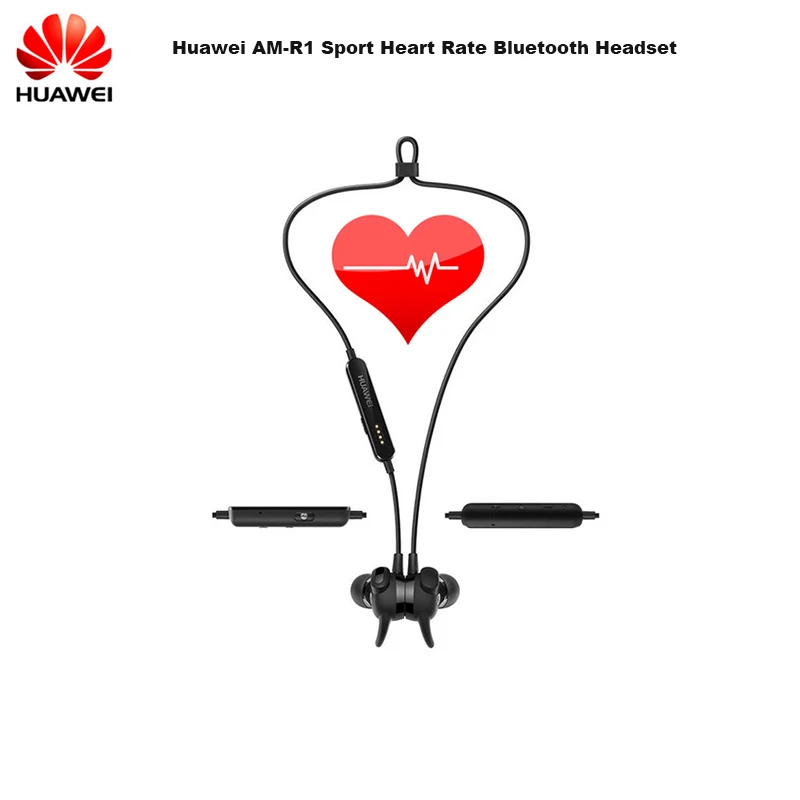 

Original Huawei AM-R1 Sport Heart Rate Bluetooth Headset AptX Armature IPX5 Waterproof Wireless Earphones For Android iOS