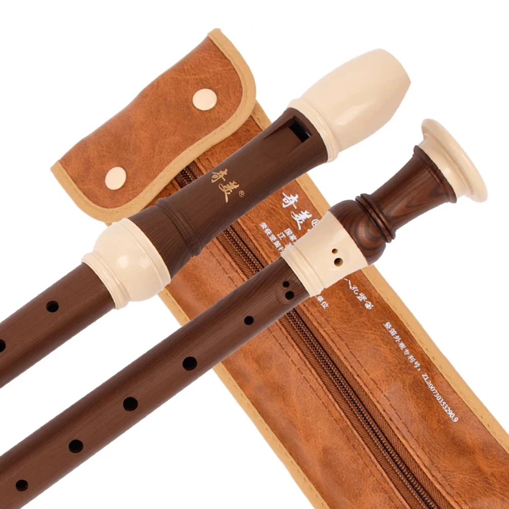 Qimei Recorder 8 Holes Alto F ABS Flute German English Style Chinese