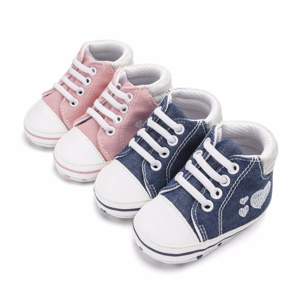 

Classic Casual Baby Girls Shoes Infant Toddler Newborn Print Love Baby For Girls Boys Spring First Walkers Sneakers Shoes