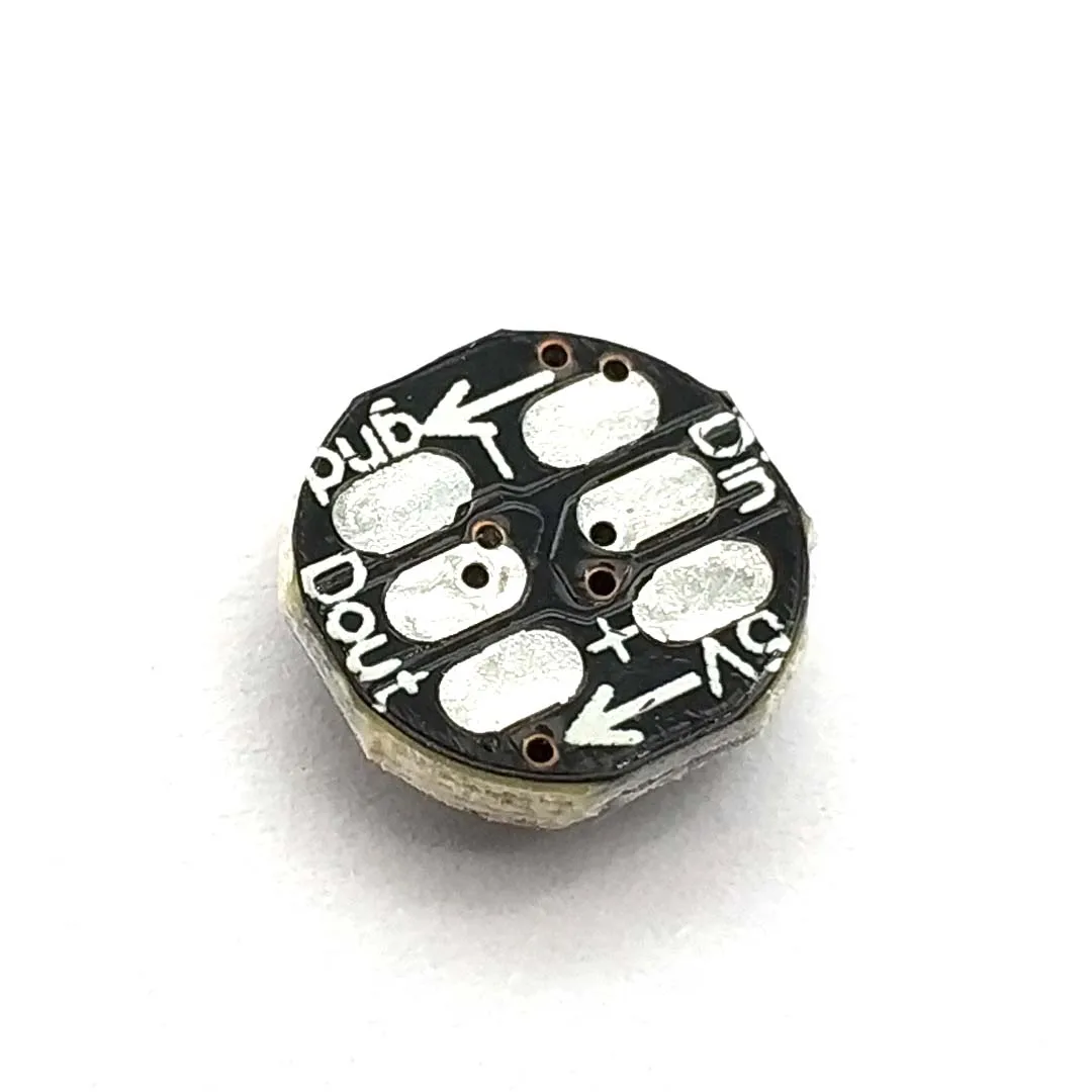 WS2812B WS2812 светодиодный чип 5050 SMD RGB DC5V с черной печатной платой радиатор 9 6 мм
