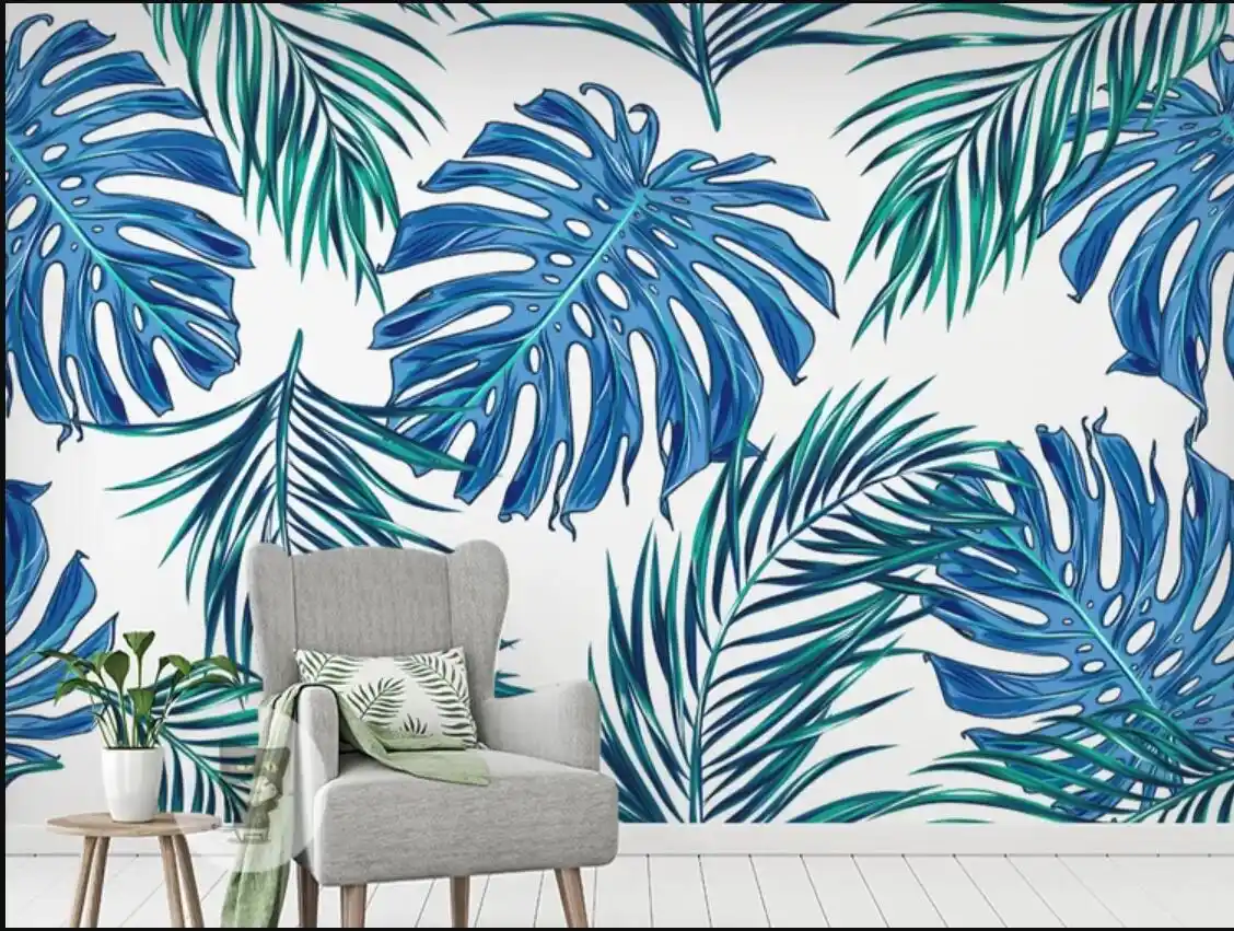 3d Nordic Tropical Wallpaper Mural Rainforest Wall Papers Roll For Living Room Home Wall Decor Leaves Murals 3d Wall Paper Wallpapers Aliexpress
