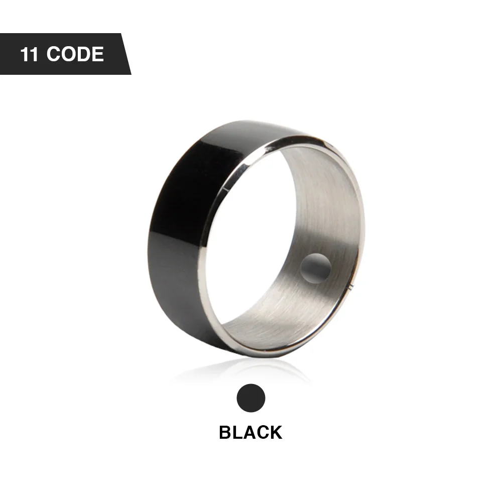 Jakcom R3F умное кольцо Timer2(MJ02) NFC износ новая технология Волшебный палец Смарт NFC кольцо для Android Windows NFC мобильный телефон - Цвет: Black 11 Code