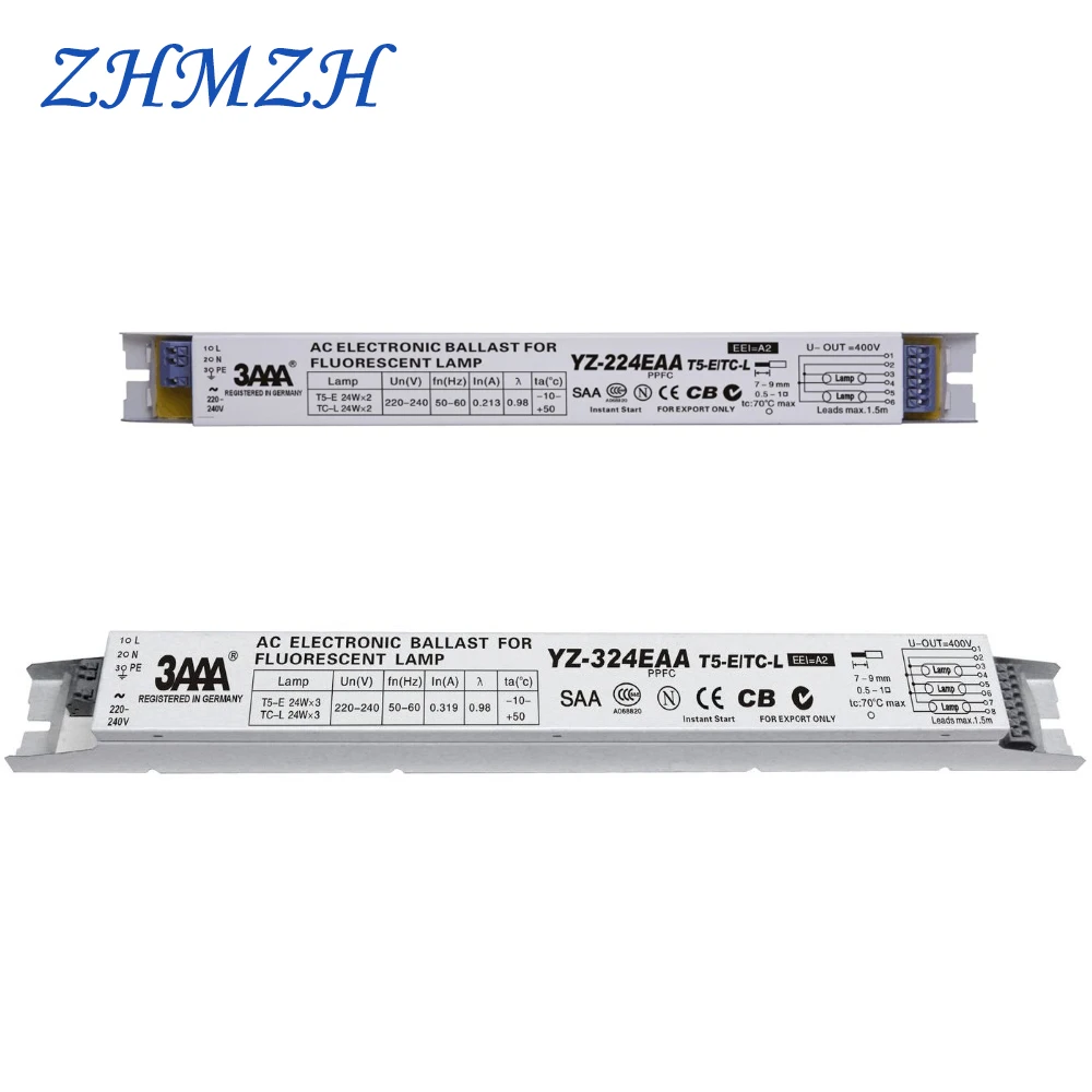 3AAA YZ 224EAA YZ 324EAA T5 E 220V 2*24W 3*24W T5 Electronic Ballasts