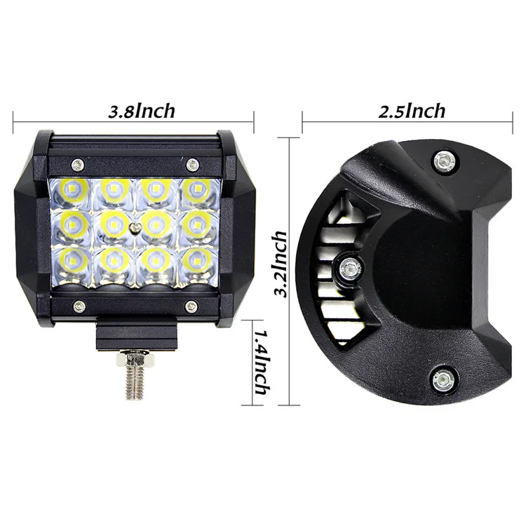 

2PCS 4 inch 36W Led Light Car Driving Lamp Offroad Light Bar Combo For Trucks Off-road Vehicles Led Bar