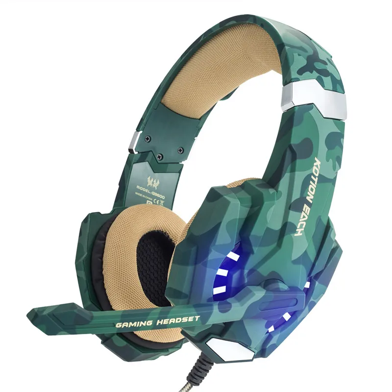 Игровые наушники KOTION G9600 с камуфляжной расцветкой и стереозвуком игровая