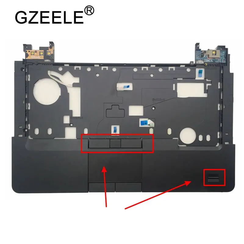 

GZEELE New Upper Case Cover Palmrest for DELL Latitude E5540 Palmrest Touchpad &Fingerprint 0FWTHY FWTHY