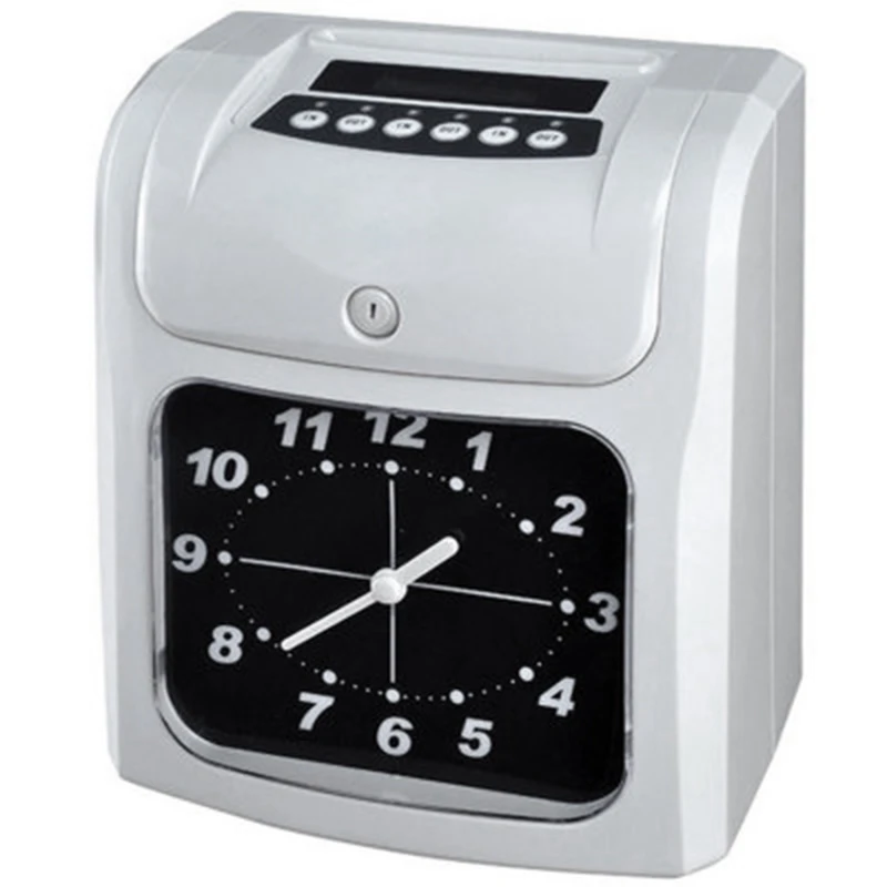 

Electronic Employee Time Clock Recorder Attendance Time Card Machine for Office Factory Warehouse Time Recording-SCLL