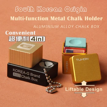 

Korean Billiard Cue Tip Polishing Machine 4-in-1 Multi-function Repair Tool Snooker Tip Shaper Metal Chalk Holder Supplies