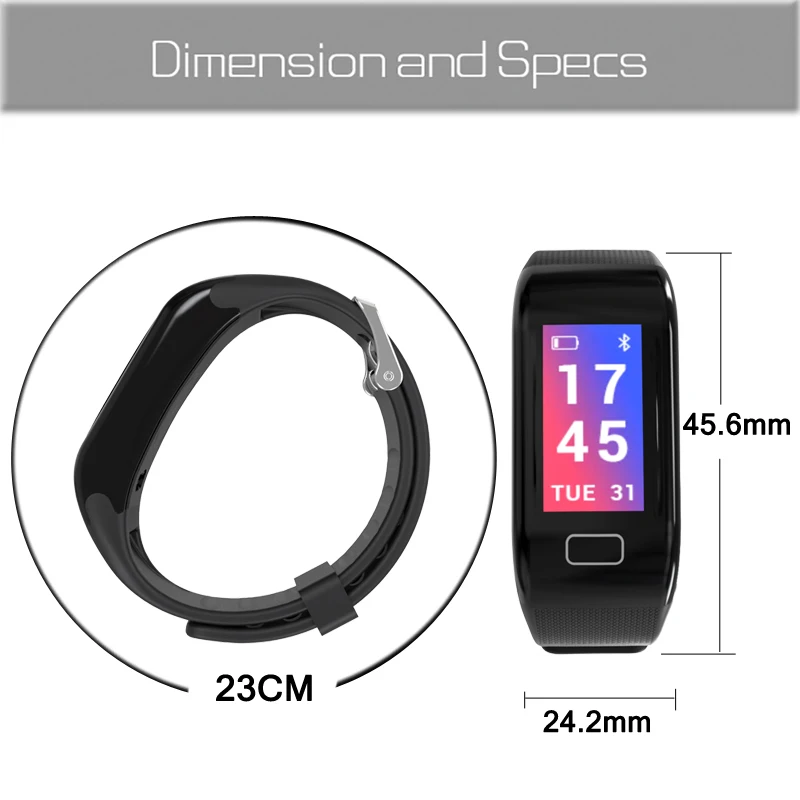 Reloj hombre умный цветной экран кровяное давление монитор сердечного ритма шагомер