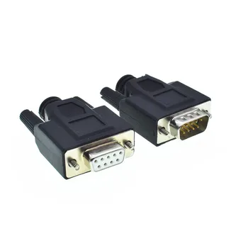 

New 9PIN D-SUB Connector DB9 Female/Male RS232 Solderless Connectors