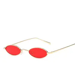 2019 ретро черные круглые очки для Для женщин Для мужчин небольшой овальный сплава рама Летний Стиль Солнцезащитные очки унисекс
