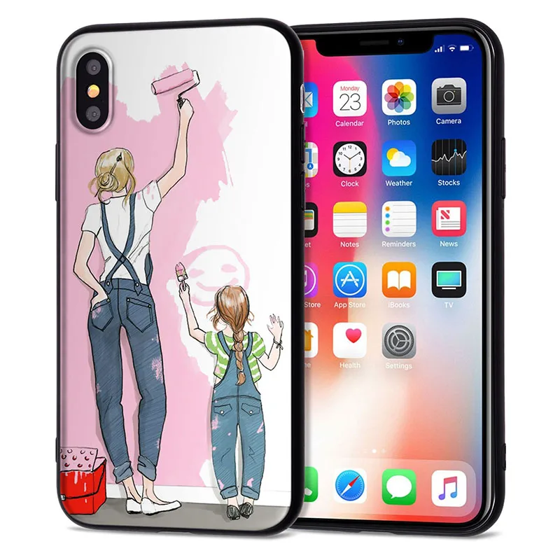 Чехол для Funda iPhone 11 Pro 5 5S SE 6 6S 7 8 Plus X XS Max Love Baby, чехол для iPhone 7, мягкий чехол из ТПУ для iPhone XR - Цвет: 13