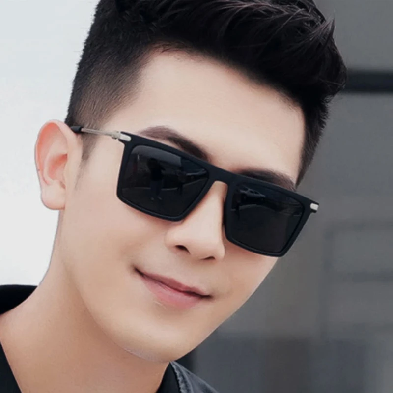 sunglasses for men's cycl driving Square Classic Retro Metal spectacle frame glasses Gradient UV protection Outdoor Sports | Аксессуары