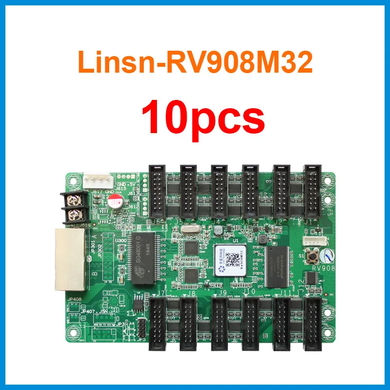10 шт. плата приема Linsn RV908 RV908M32 12 портов Hub75E поддержка P2/P2.5/P3 внутренний
