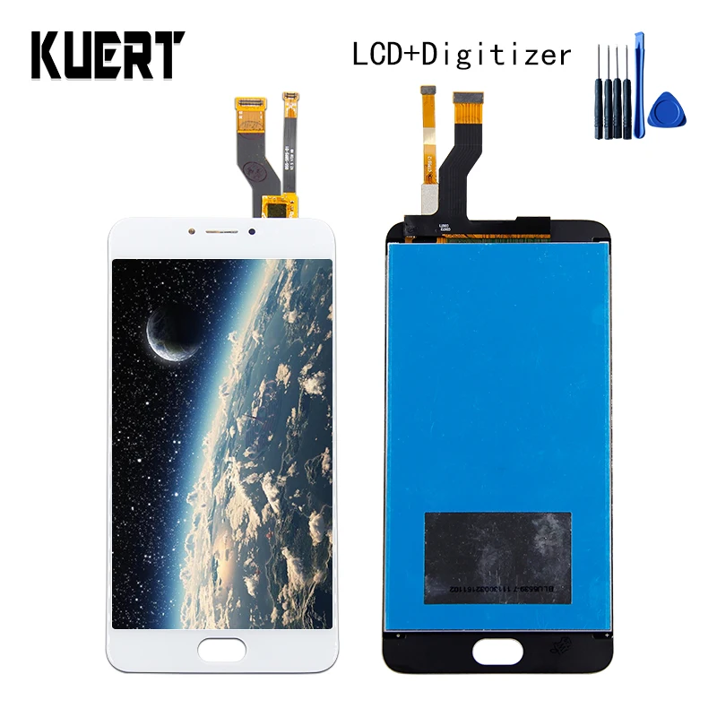 

KUERT 5.5"High Quality For Mei zu M3 Note M681 M681C M681M M681Q M681H Touch Screen Digitizer LCD Display Assembly Free shipping