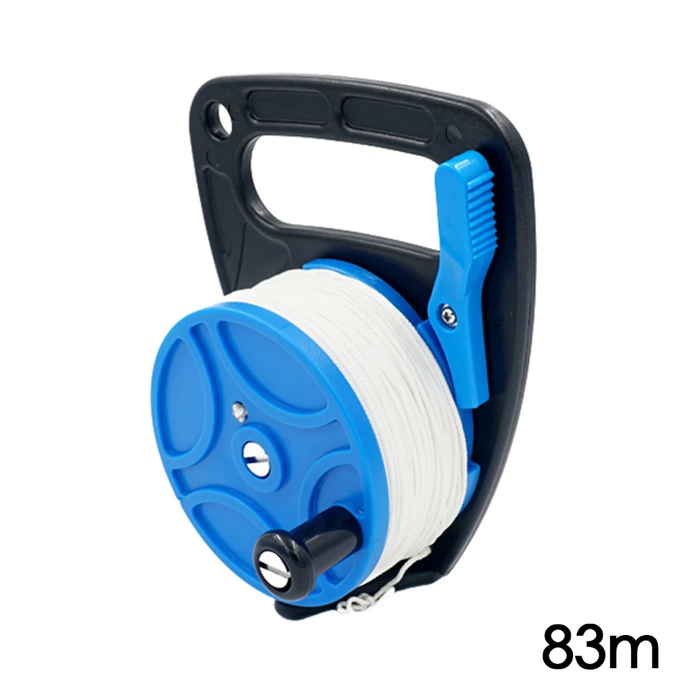 

Dive Wreck Cave Reel with Handle Line Thumb Stopper Clip Hook for Underwater Scuba Diving Diver Snorkeling