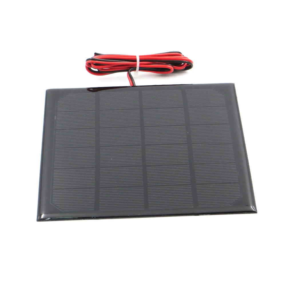 

1pc x 6V 500mA with 100cm extend wire Solar Panel Polycrystalline Silicon DIY Battery Charger Small Mini Solar Cell cable toy