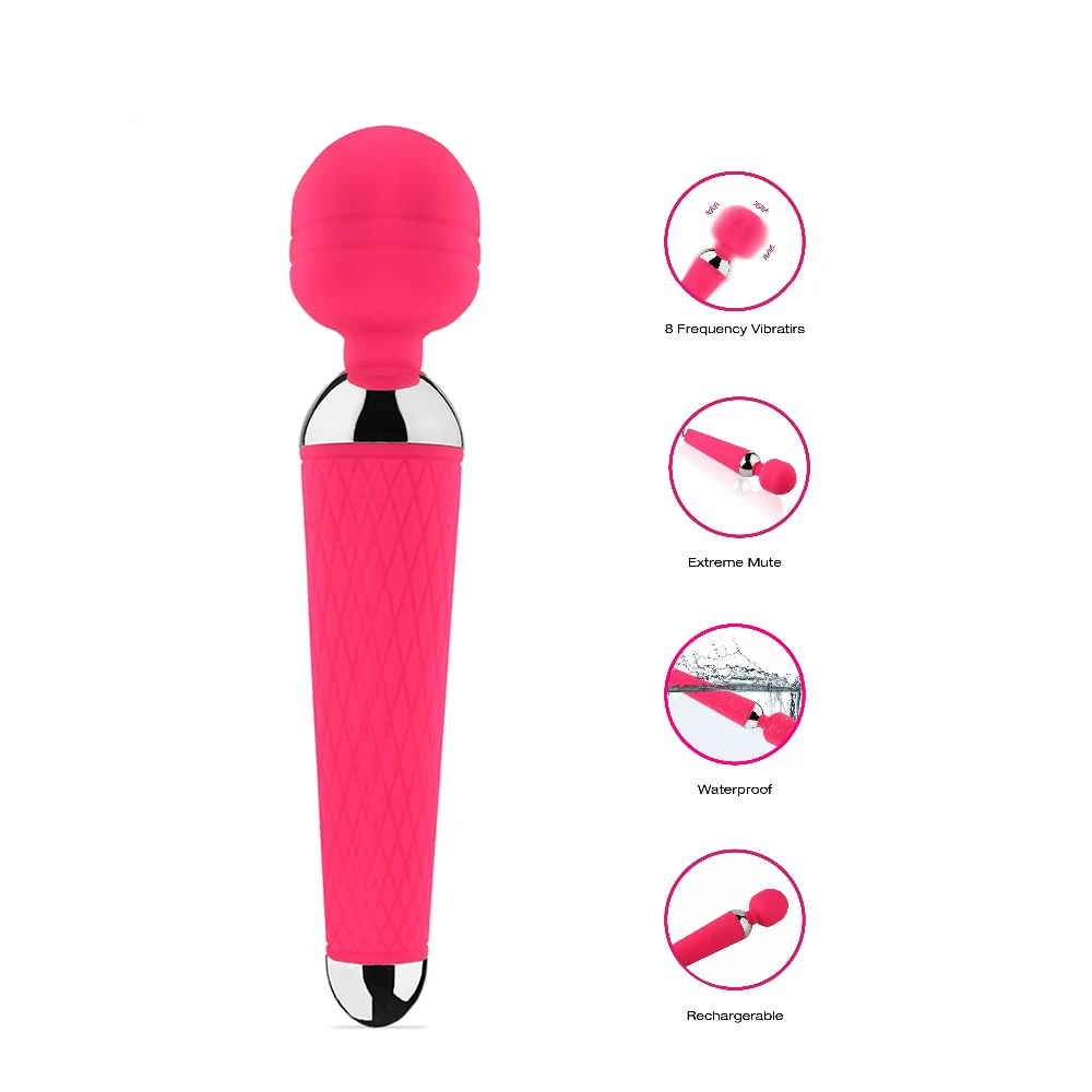 CRDC Vibrator for Women 10 Speed AV Wand G Spot Magic Dildo Vibrators Vagina Massager Oral Clitoral Sex Toys Vibrator Erotic Toy