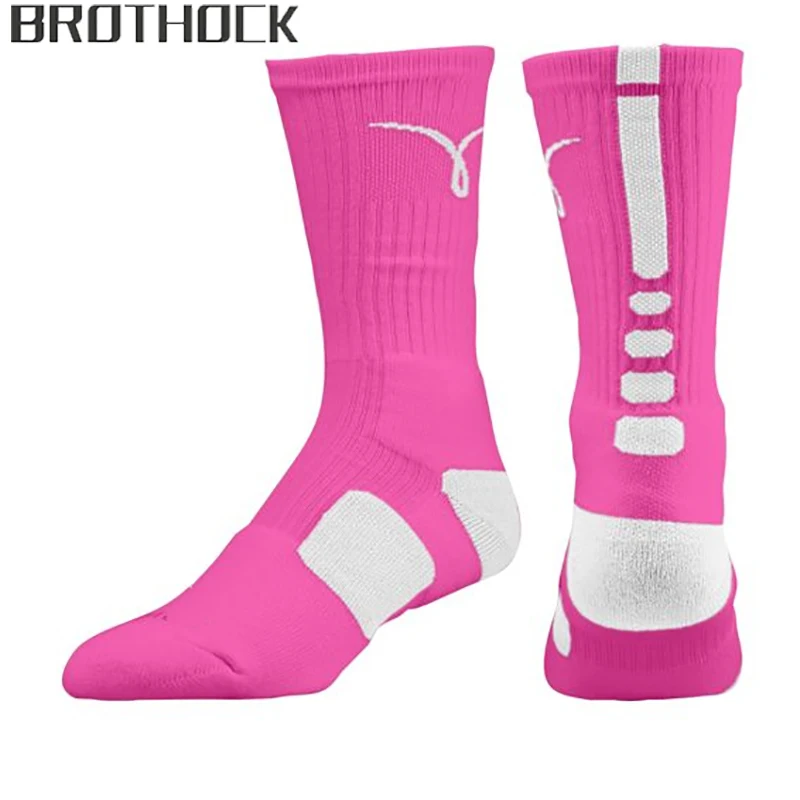 

Brothock Breast elite socks Men's professional basketball socks Towel outdoor sports socks thick absorbent sweater tube socks