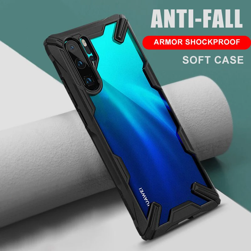 

Luxury Soft Armor Bumper Case On The For Huawei Mate 20 P30 Pro Shockproof Case Cover For Huawei P30 Mate 20 Lite Phone Case