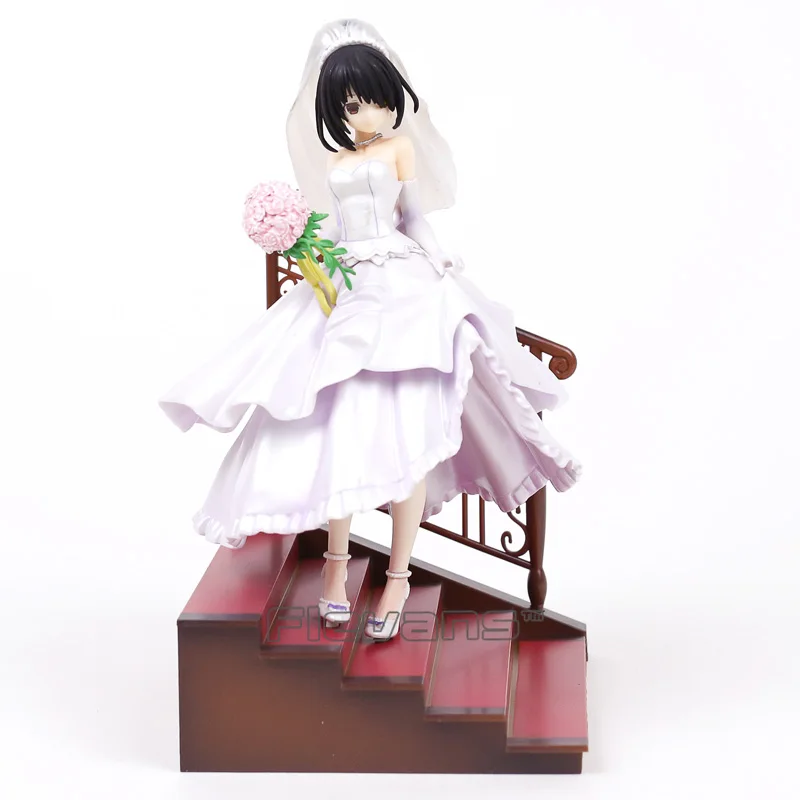 

Anime Date A Live II Tokisaki Kurumi Wedding Ver. 1/7 Scale PVC Figure Collectible Model Toy 23cm