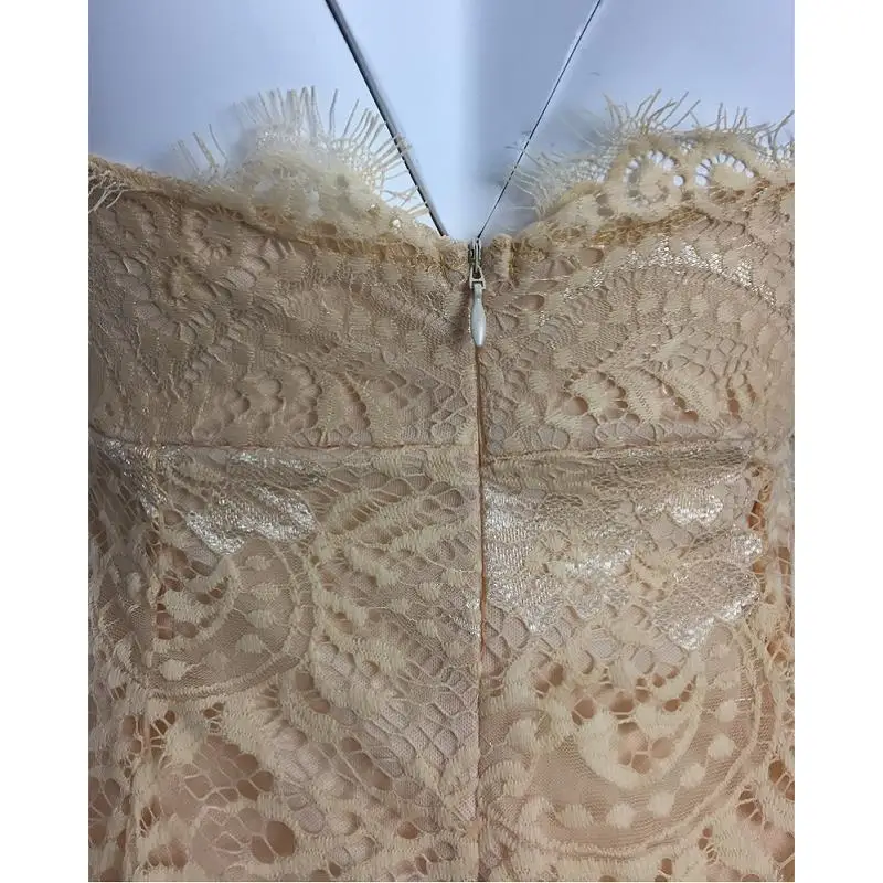 ADEWEL 2017 Elegant Spaghetti Strap Split Long Party Dress Women Vintage Open Back Formal Dresses Sexy Lace Dress (1)