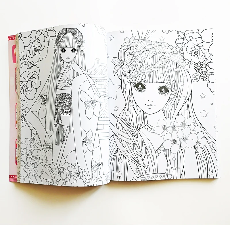 Pretty Princess Coloring Book I (About 200Princesses) for Children/Kids/ Girls/Adults Coloring Book and Activity Big Size