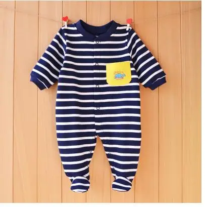 Newborn baby jumpsuit, baby boy and baby cotton covered foot jumpsuit. 3 - Цвет: 8