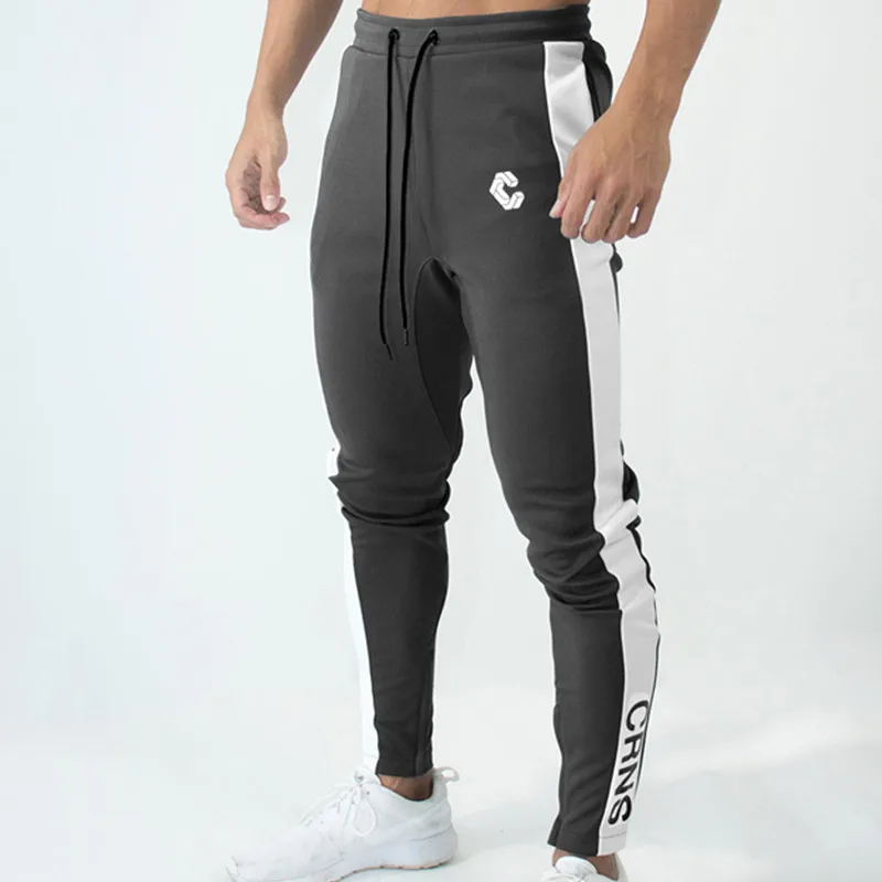 GYMPXINRA Nwe хлопковые мужские спортивные штаны повседневные эластичные мужские s фитнес тренировки брюки обтягивающие спортивные брюки Jogger