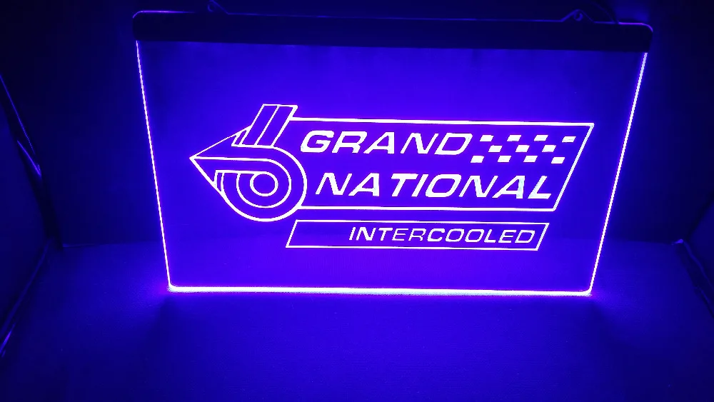 BUICK GRAND NATIONAL beer bar pub club 3d светодиодная неоновая световая вывеска мужская