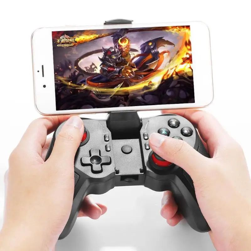 T-12 Mobile Phone Gamepad Wireless Bluetooth Game Controller Smart Cell Phone Game Handle for iOS/Android PUBG Games