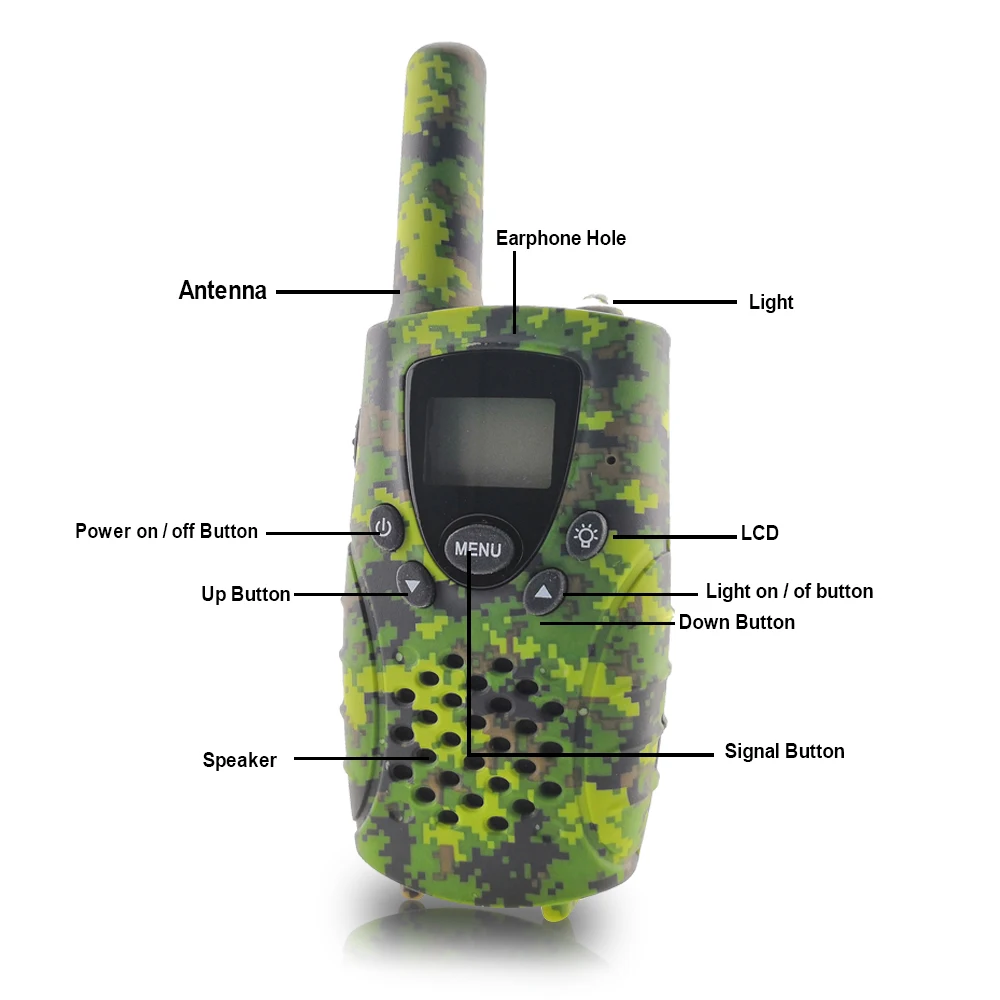 Portable Mini Kids Walkie Talkie PMR446MHZ 8/22CH Two way Radio LCD Display Fashlight with USB Charing jack for Children Gifts Portable Mini Kids Walkie Talkie PMR446MHZ 8/22CH Two way Radio LCD Display Fashlight with USB Charing jack for Children Gifts